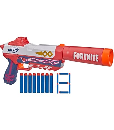 Nerf Fortnite 3 Dart-Firing Micro Trio - Includes 3 Blasters and 6